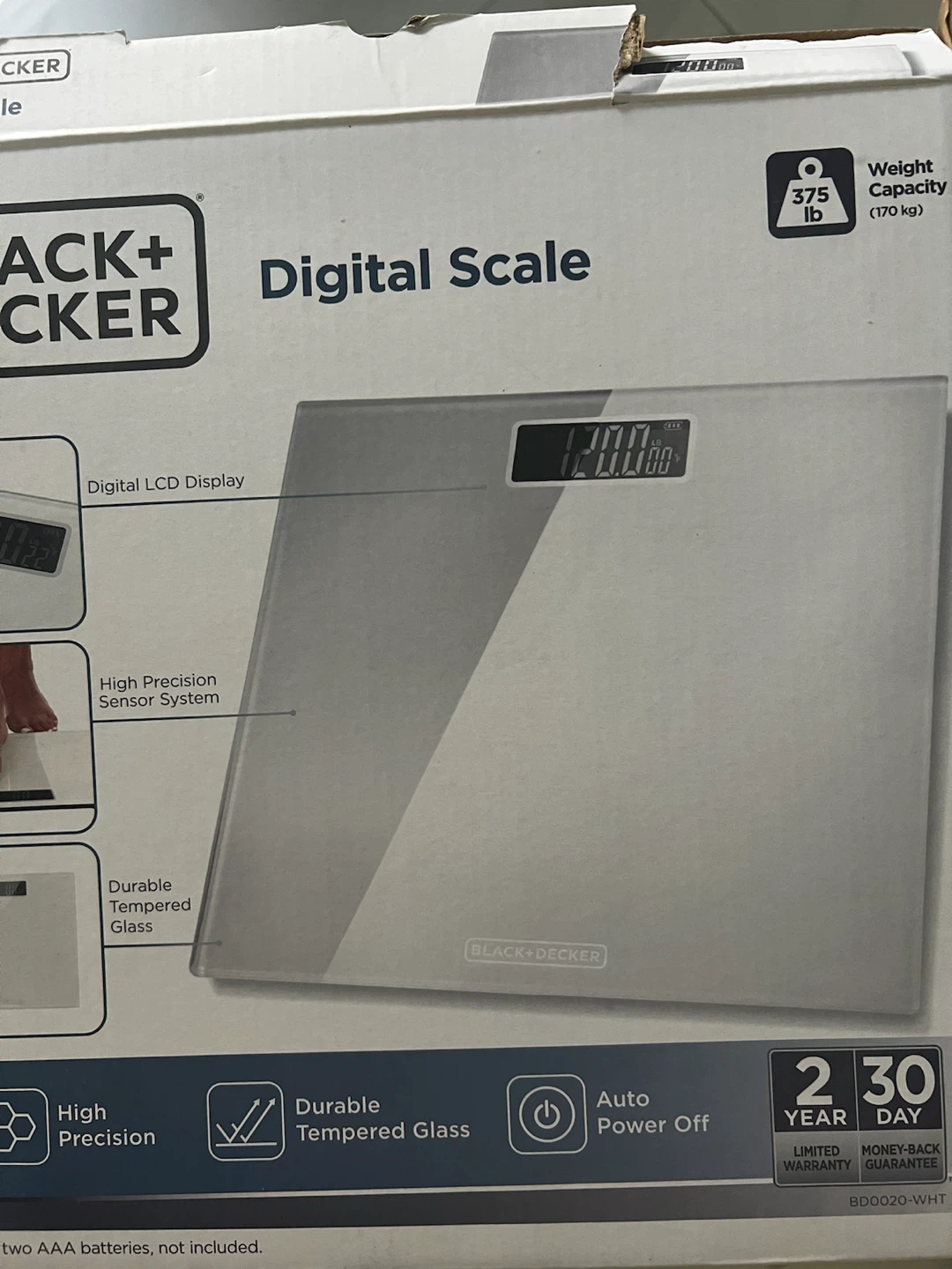 NEW Black+Decker Digital Scale