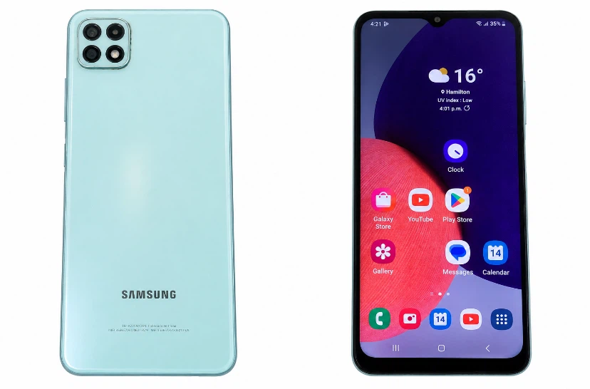 Samsung Galaxy A22 5G Light Blue / teal
