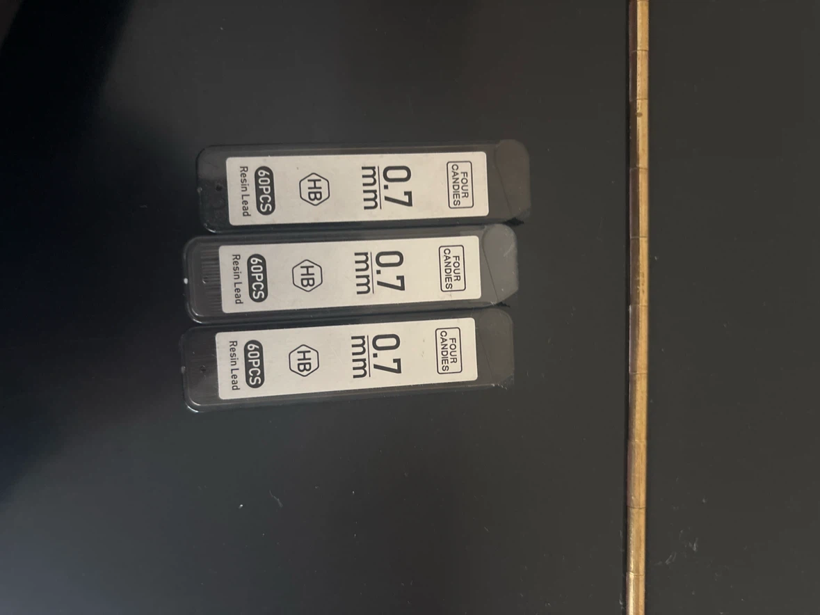 Three Packs of 0.7mm HB Resin Lead