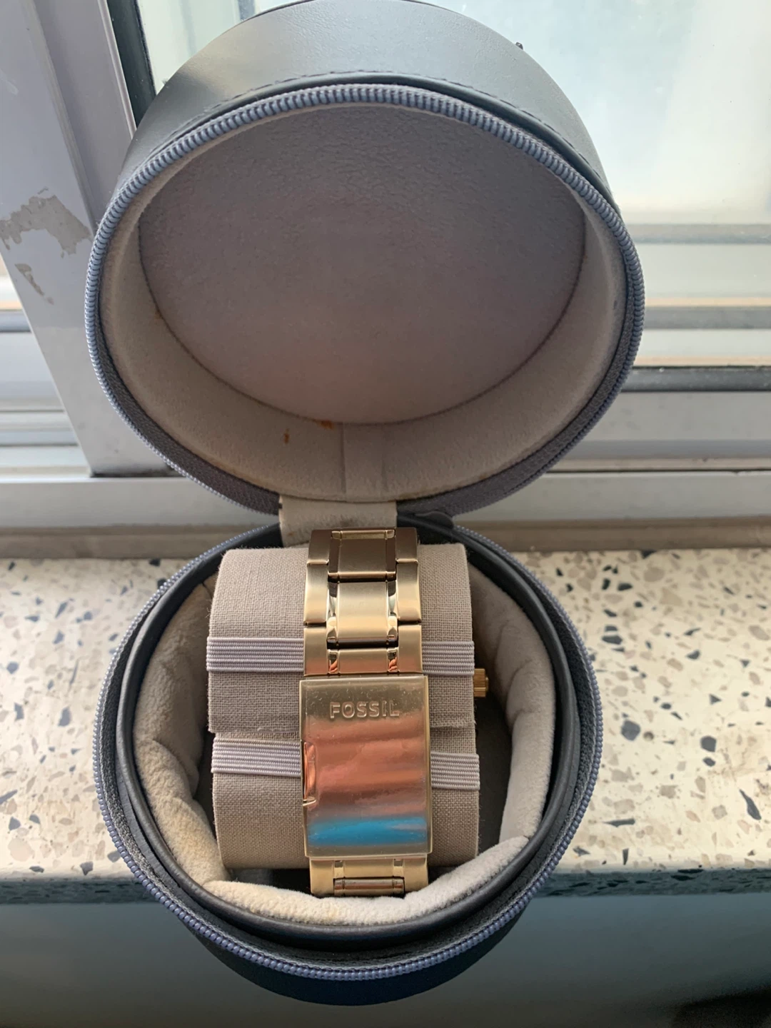 Fossil Gold-Tone Chronograph Watch - photo 2