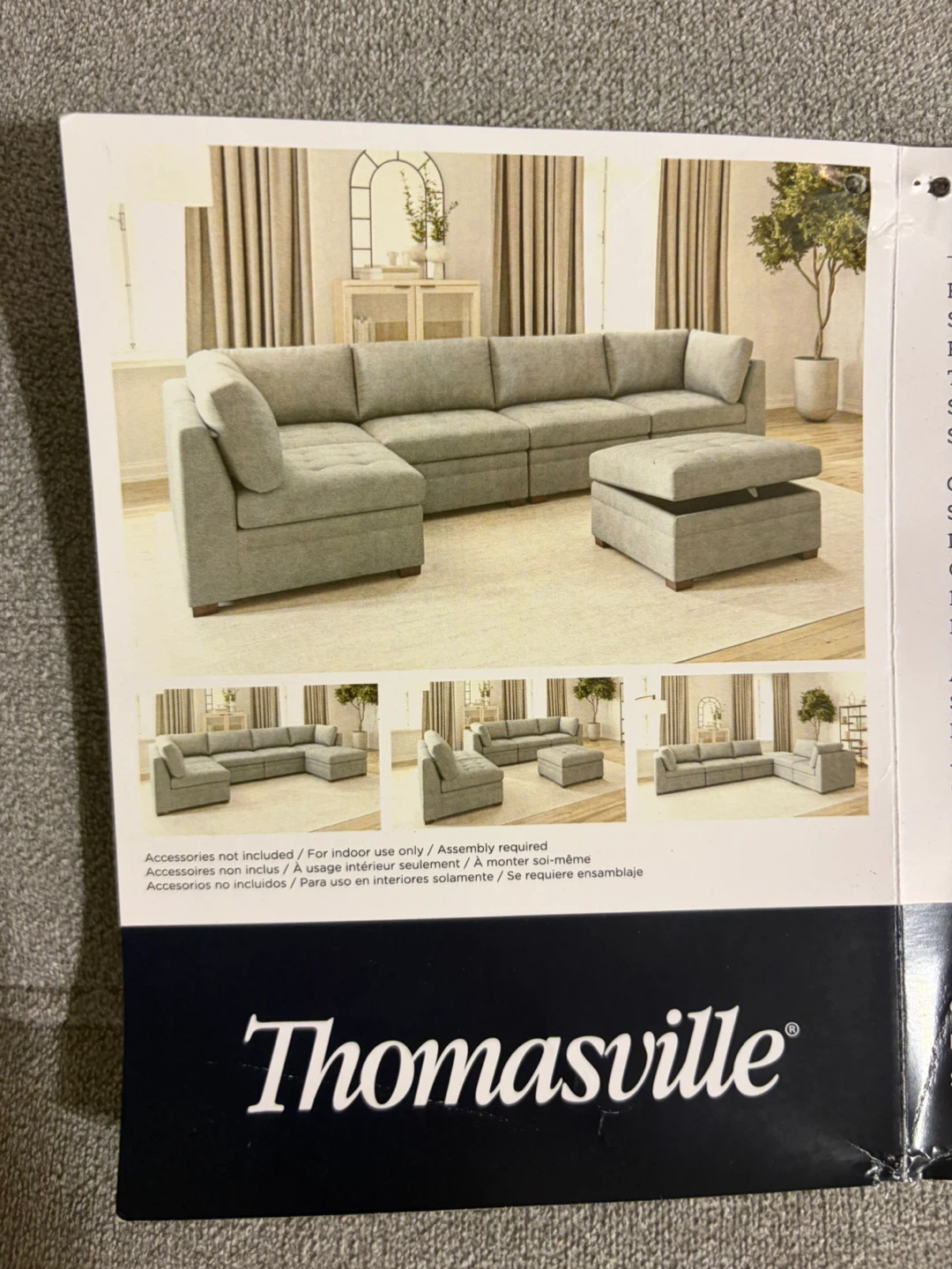 Thomasville Modular Sectional with Storage Ottoman - photo 2