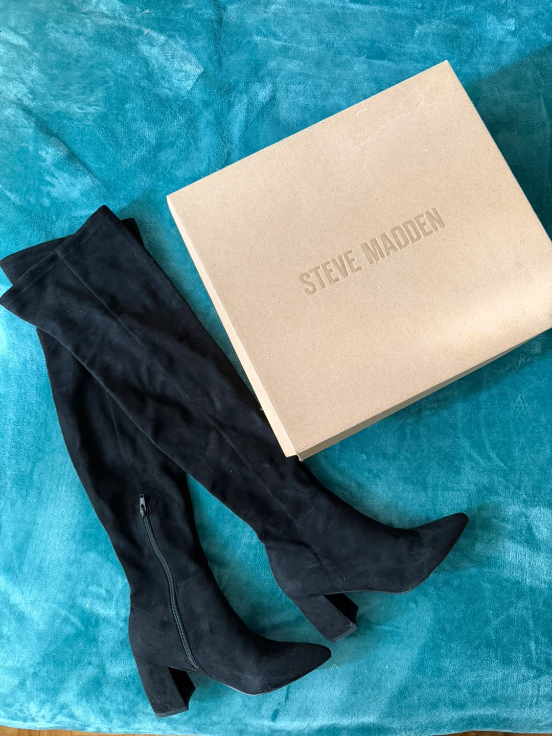 Steve Madden black over-the-knee boots