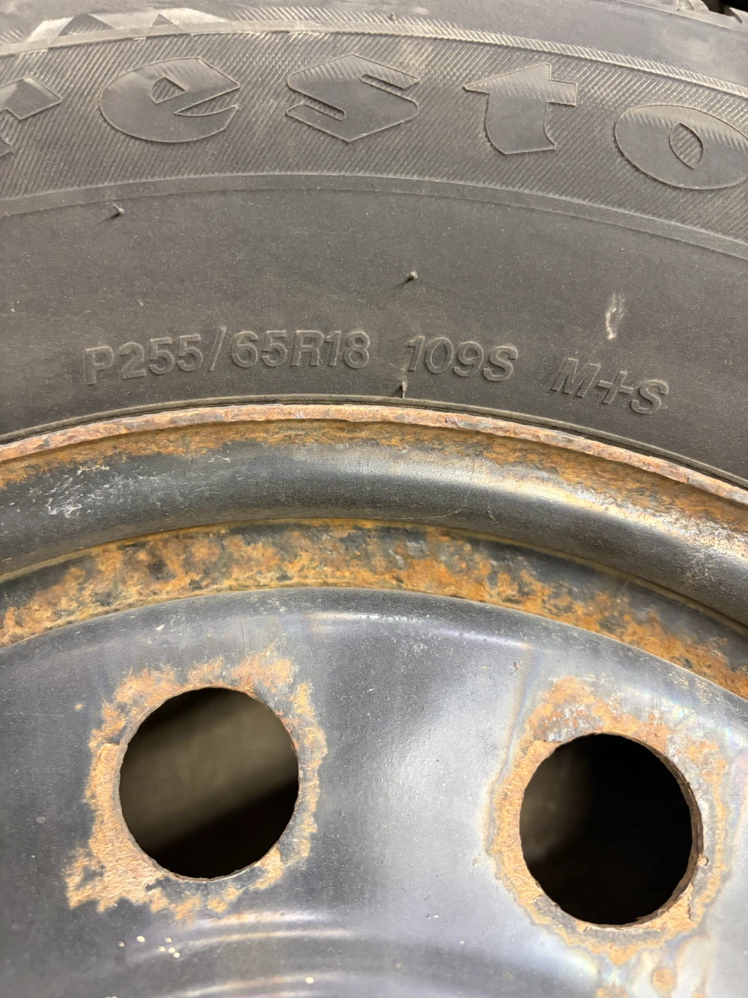 Set of 4 Firestone Winterforce Tires with Rims - photo 3