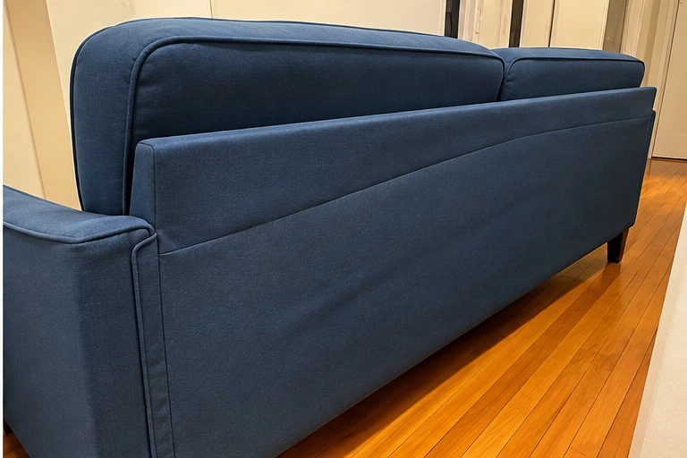Blue Tufted 3-Seater Sofa – $30 or Trade - photo 4