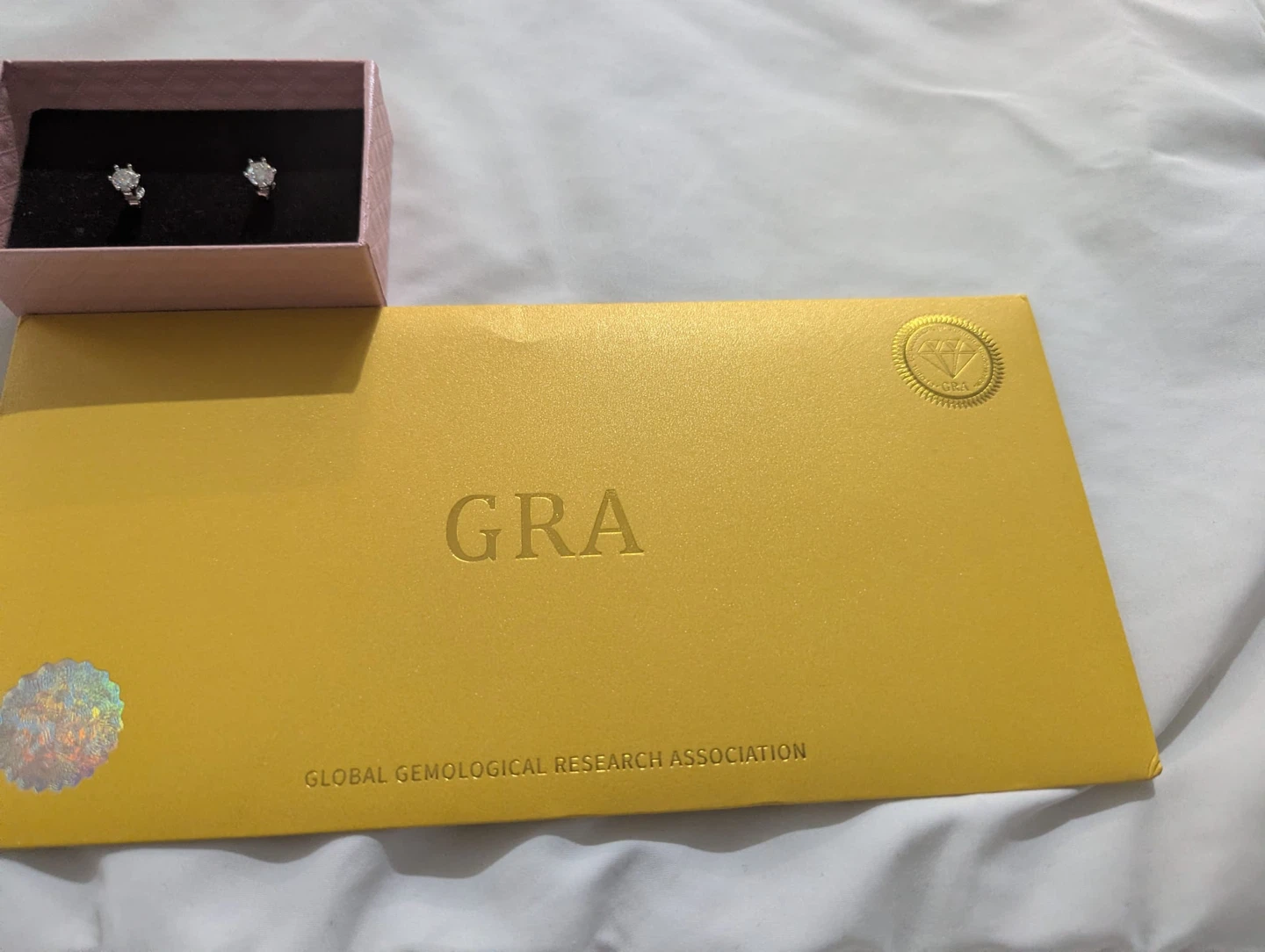 GRA Certified Earrings - photo 3