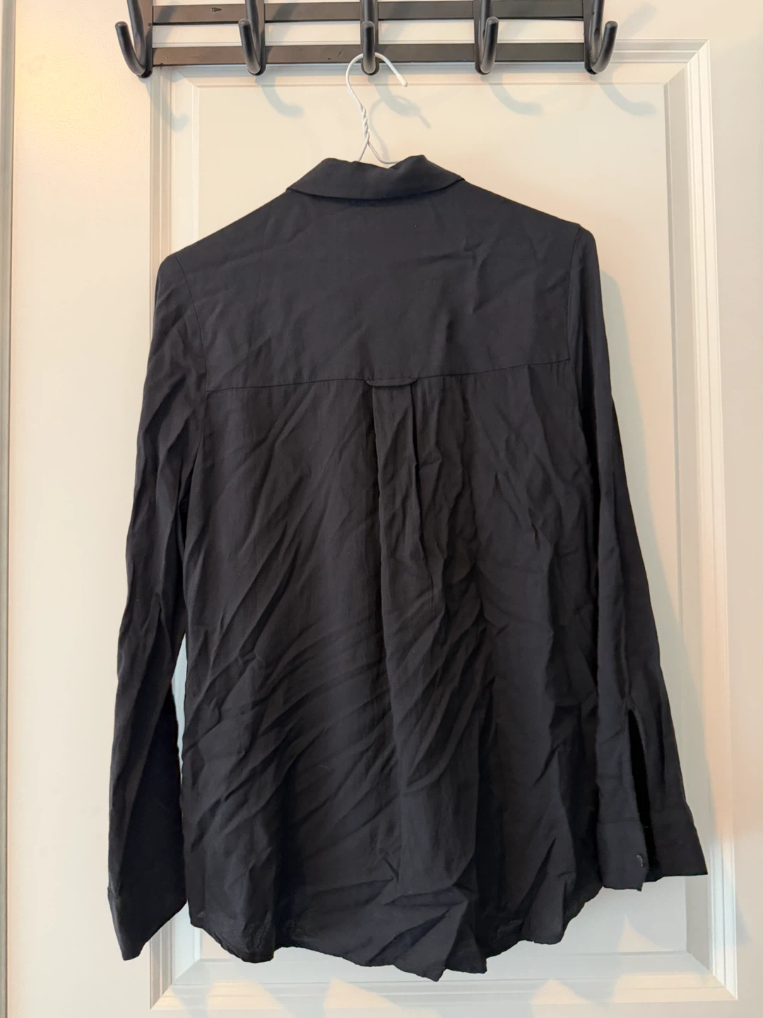 SPAO Black Long Sleeve Button-Down Shirt - photo 2