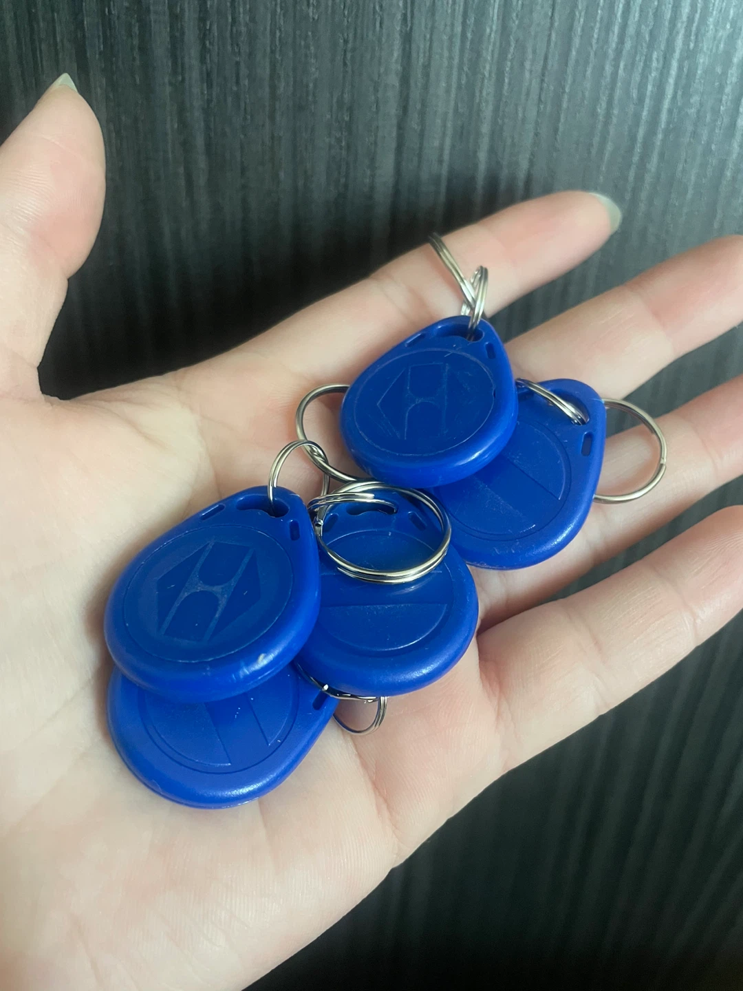 Set of 5 Blue HID RFID Access Key Fobs