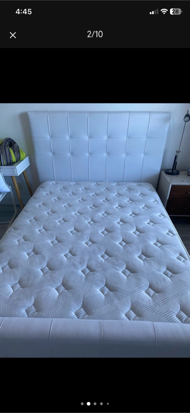 Mobilia tufted modern bed with mattress. - photo 2