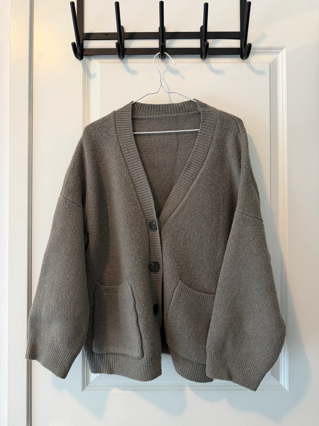 Taupe Knit Cardigan