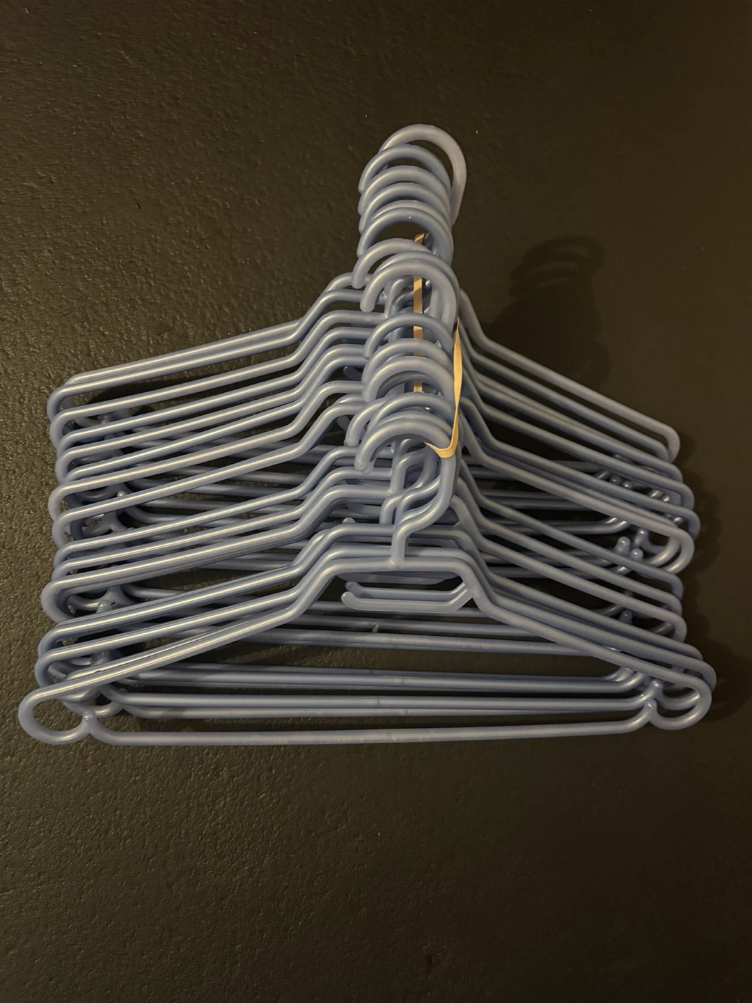 Set of 18 Blue Plastic Hangers