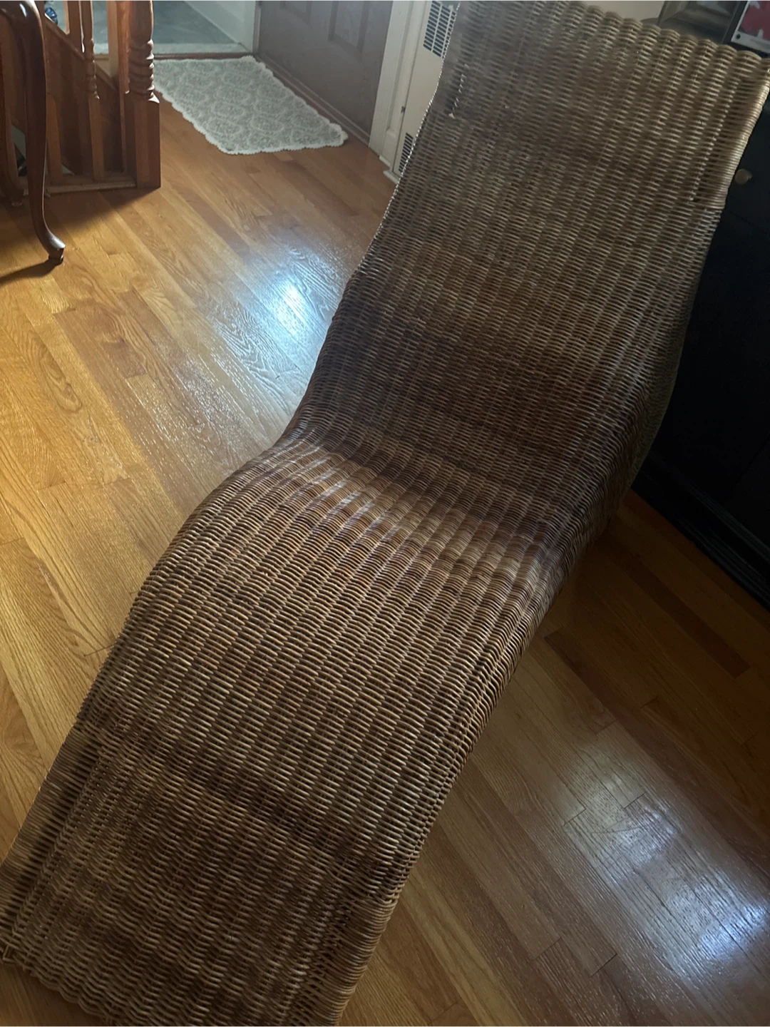Wicker Chaise Lounge Chair