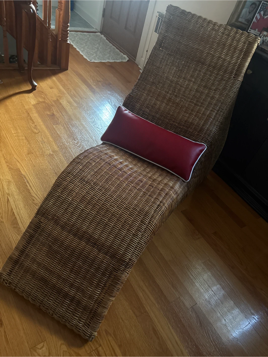 Wicker Chaise Lounge Chair - photo 2