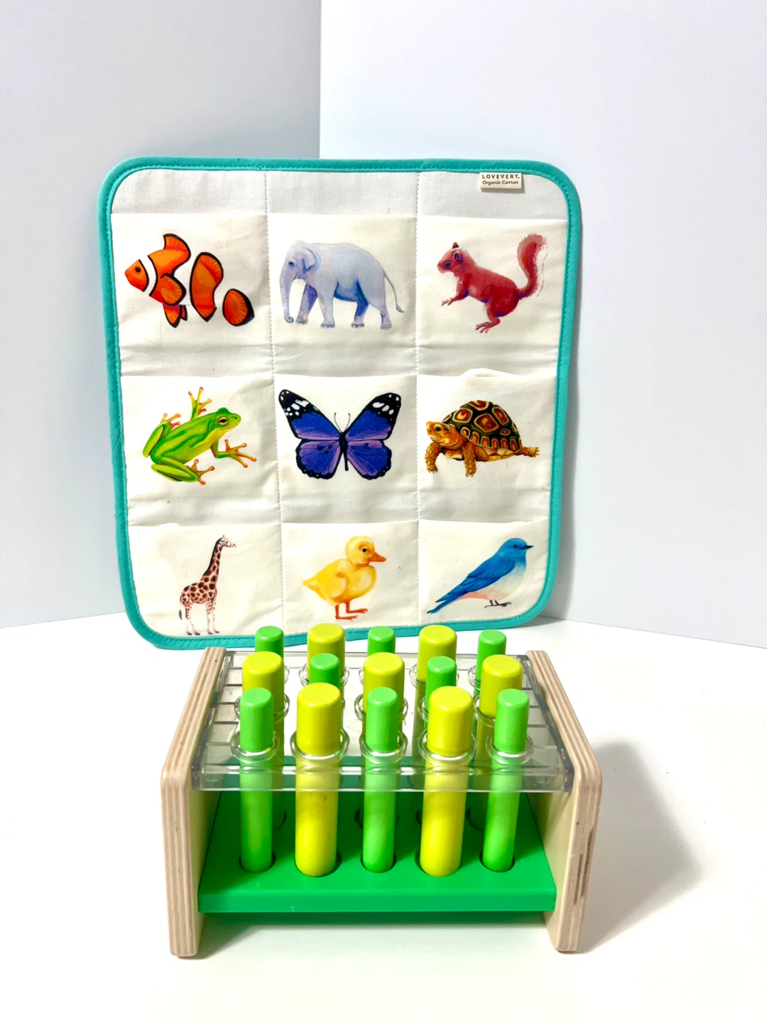 Lovevery Organic Cotton Animal Matching Play Set