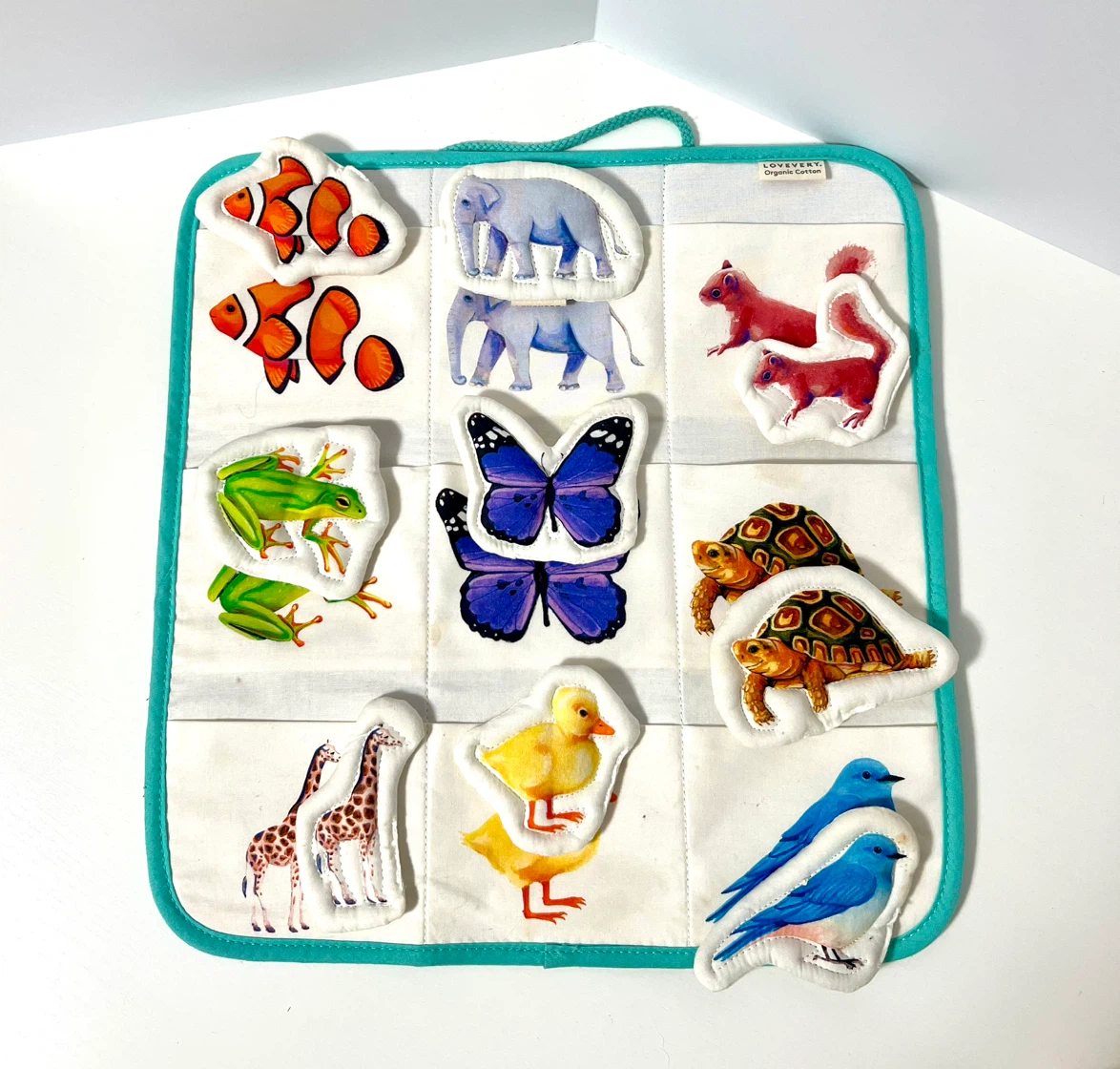 Lovevery Organic Cotton Animal Matching Play Set - photo 2