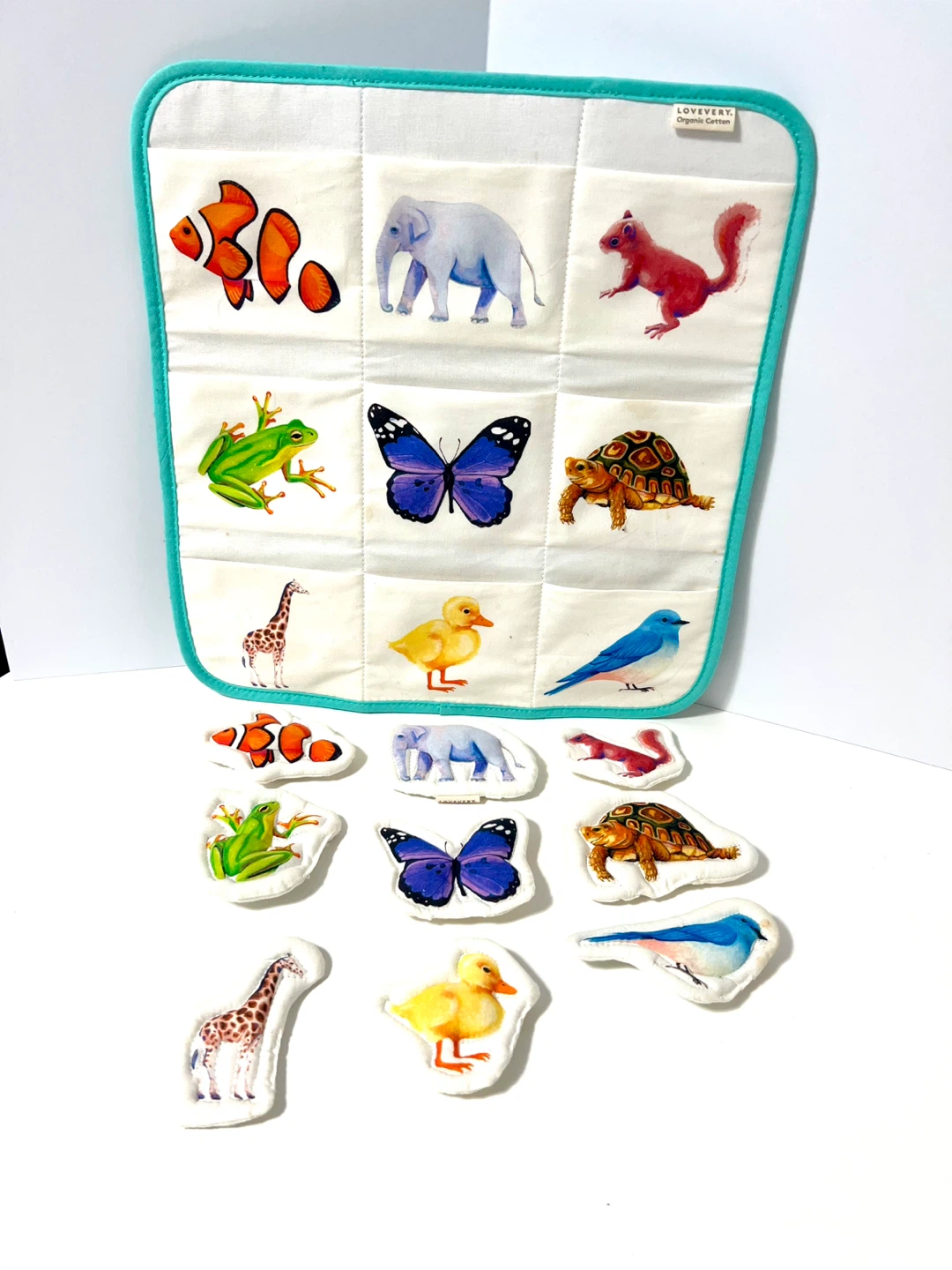 Lovevery Organic Cotton Animal Matching Play Set - photo 4