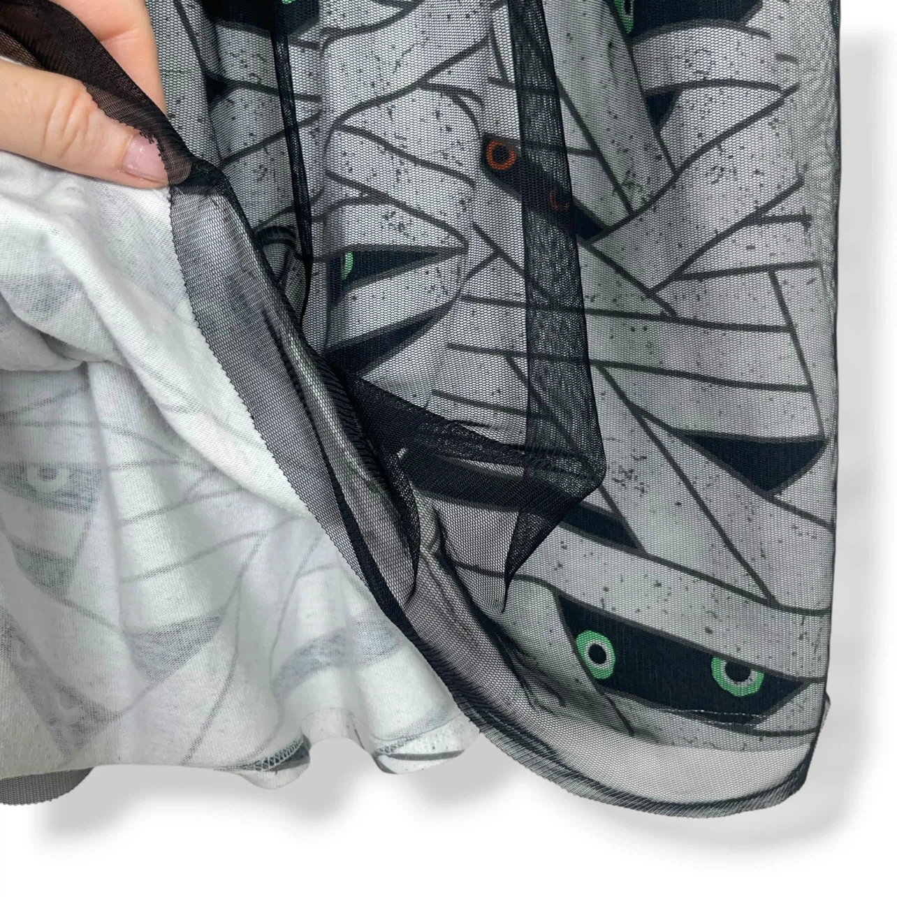 Cat & Jack Halloween Mummy Dress with Tulle Overlay - photo 5