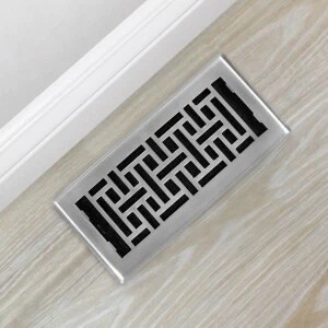 BRAND NEW Manor House 4x10 Floor Registers (3-Pack) Nickel