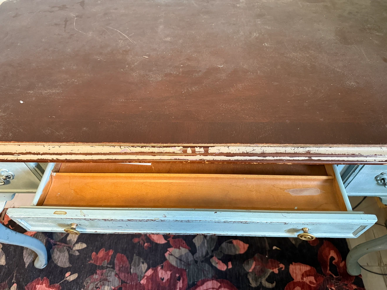 Vintage Style Painted Writing Desk - photo 2