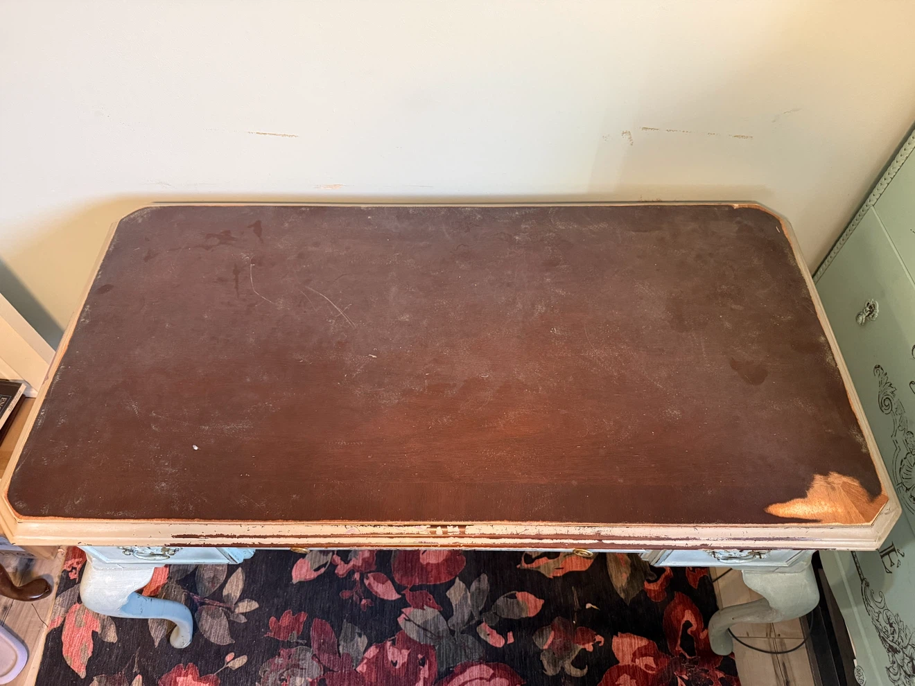 Vintage Style Painted Writing Desk - photo 3