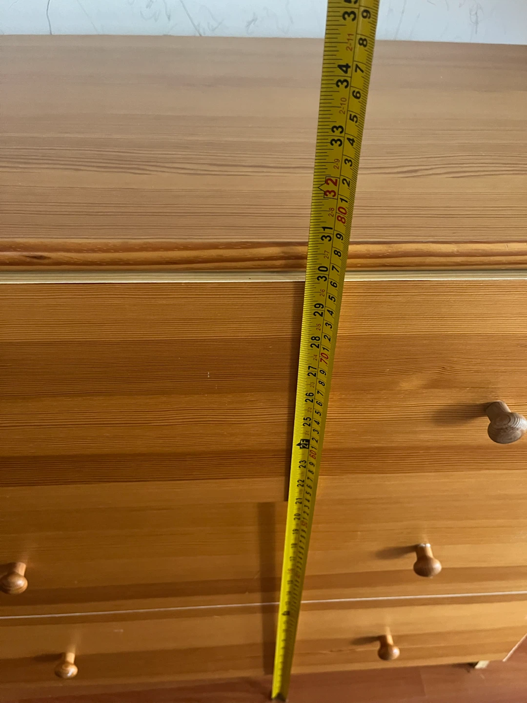 Sturdy Three-Drawer Wooden Dresser - photo 4