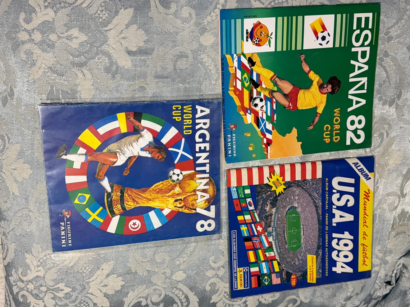 Set of 3 Vintage Panini World Cup Sticker Albums