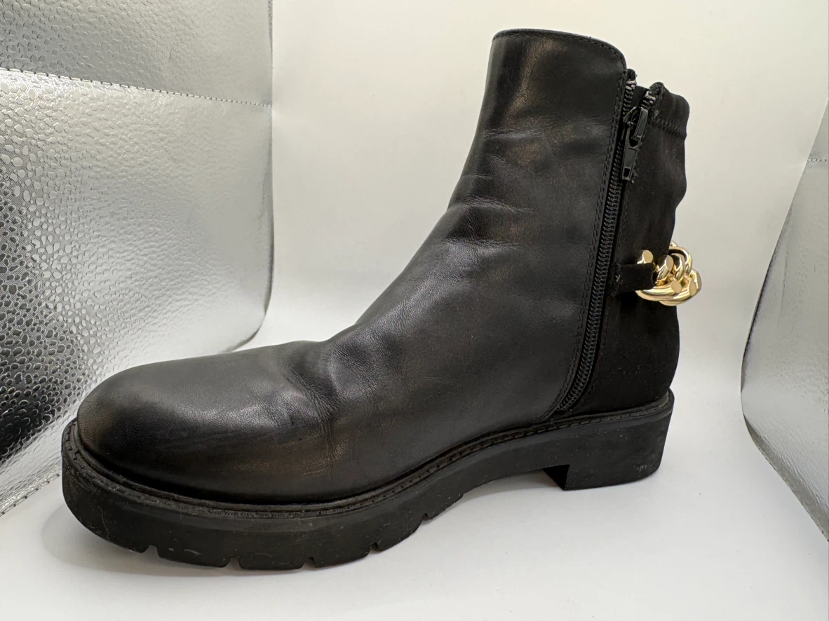 7.5 - NINE WEST boots with gold chain detail - photo 4