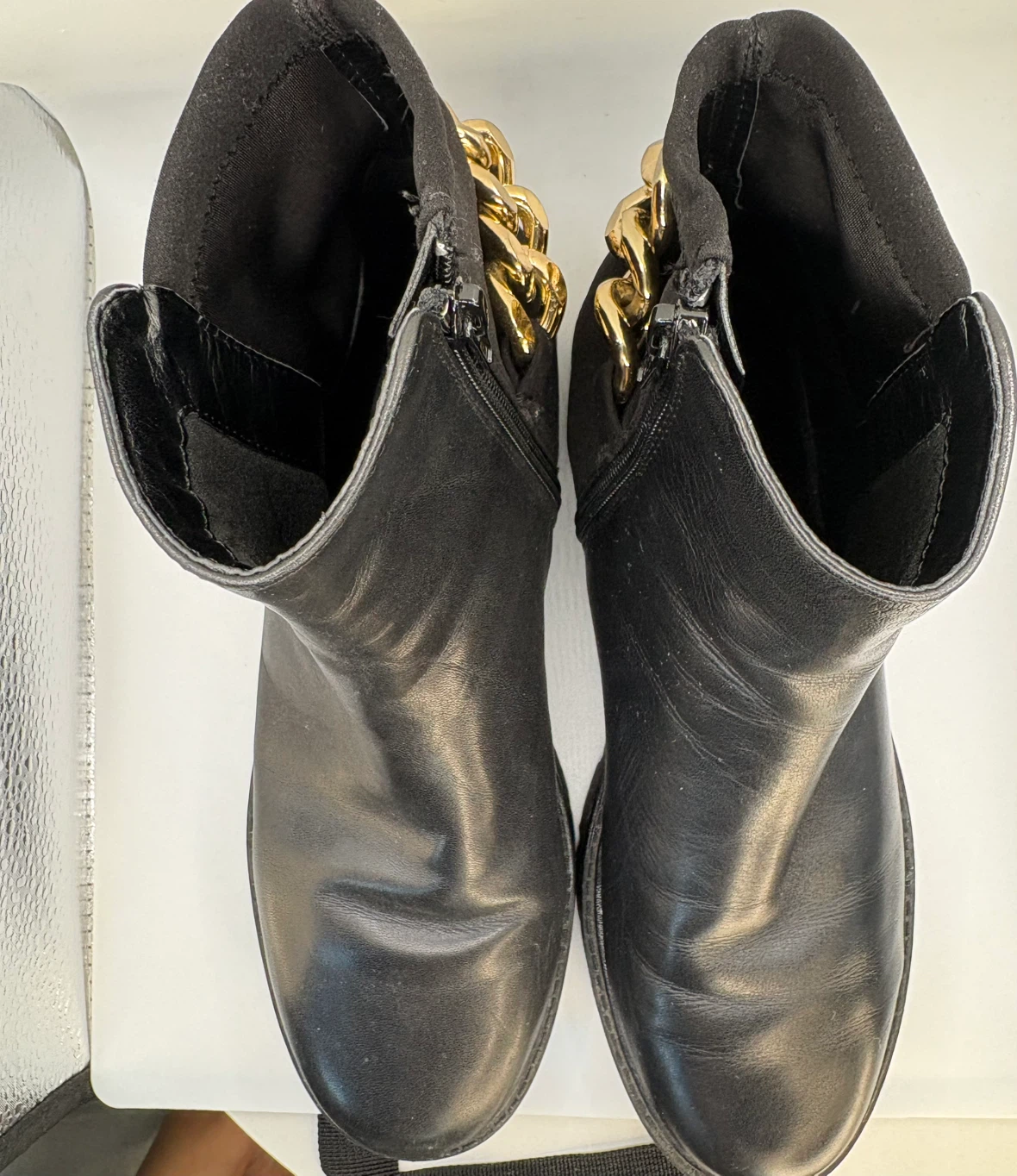 7.5 - NINE WEST boots with gold chain detail - photo 5