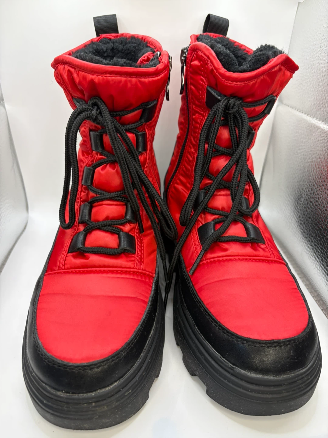 7 - ARTICA Red and Black snow Winter Boots - photo 2