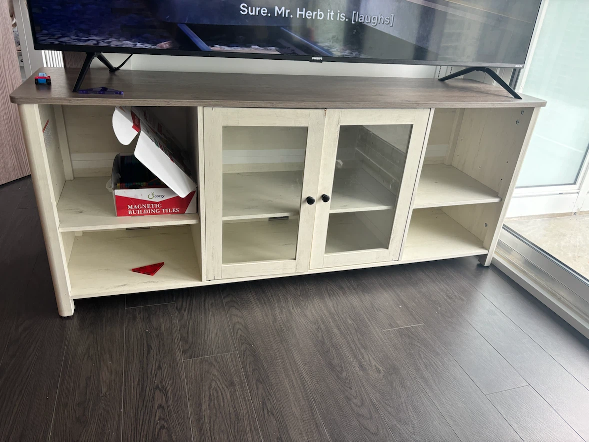 Farmhouse style TV stand media console