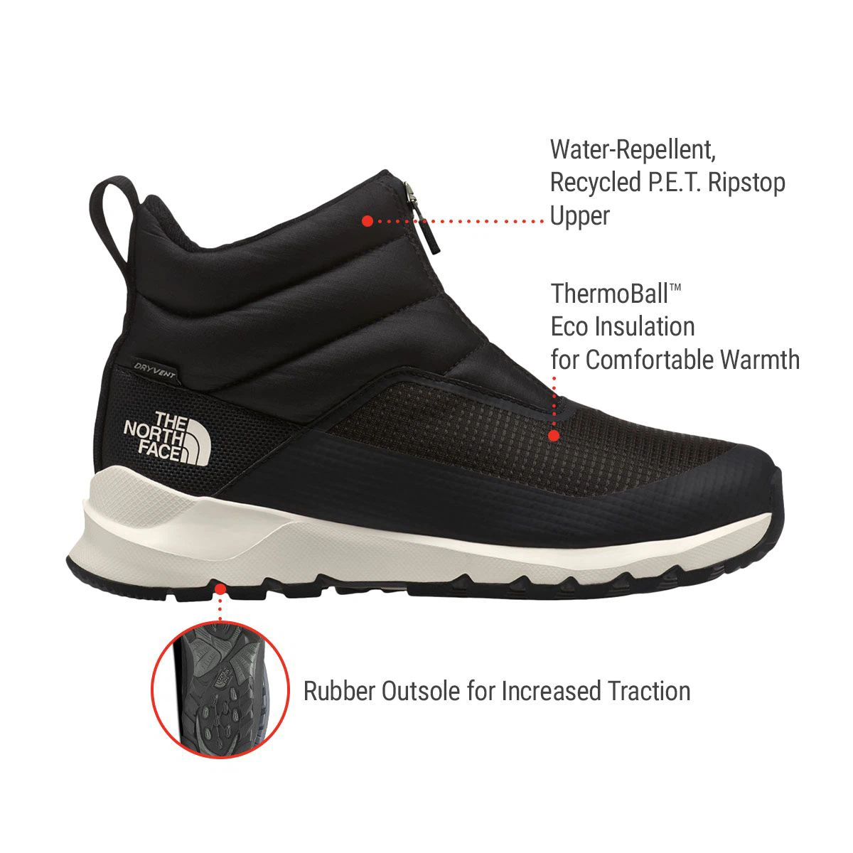 7 - The North Face ThermoBall Progressive Zip II Boots - photo 2