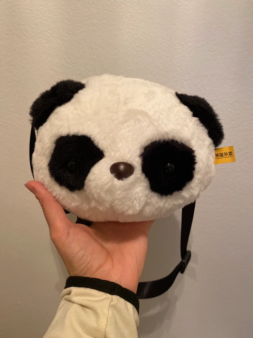 Panda Plush Crossbody Bag