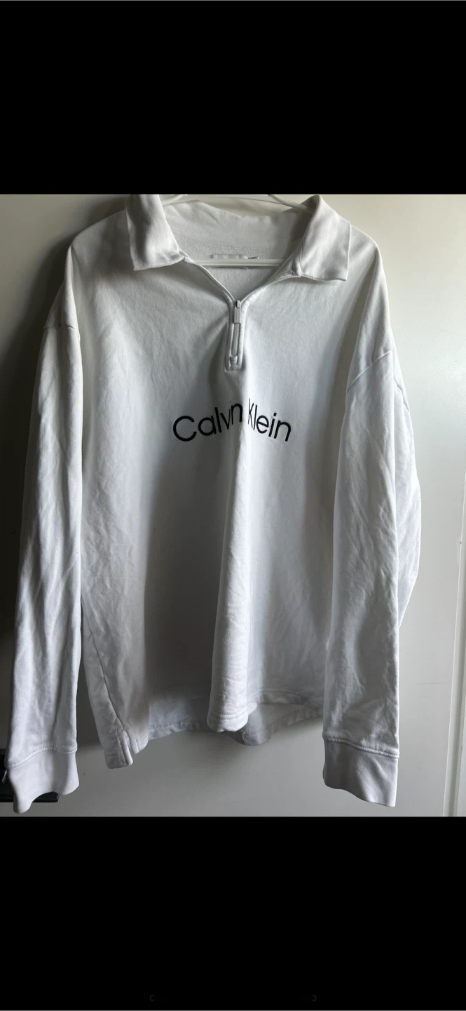 Calvin Klein Relaxed Fit Logo Terry Polo Shirt - photo 2