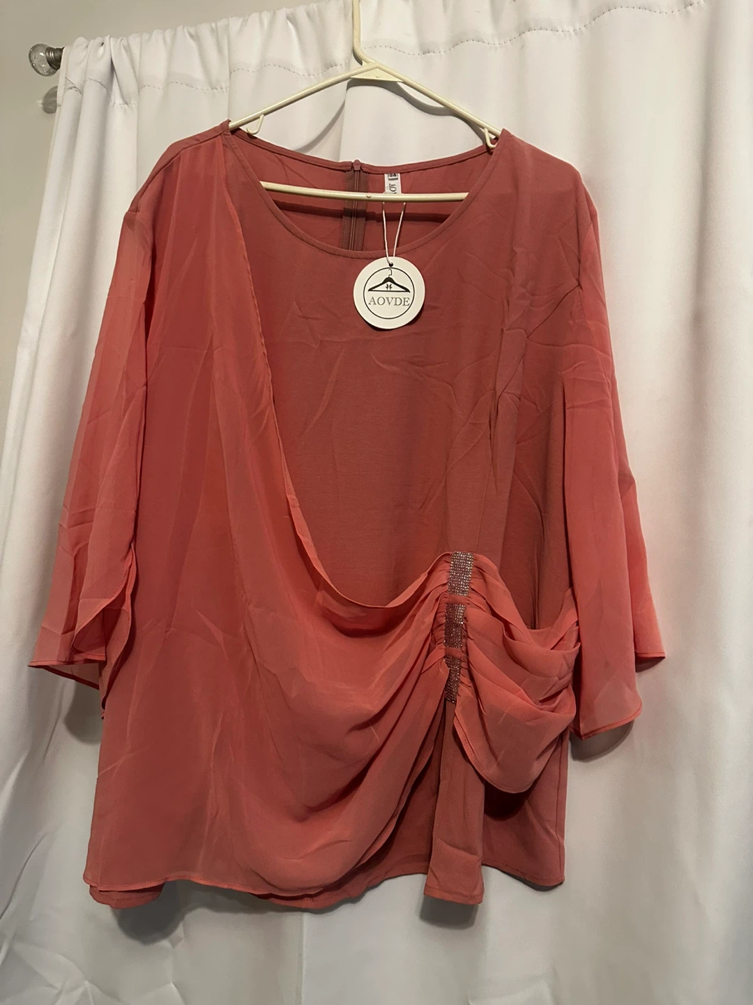 AOVDE Pink Blouse Size 24