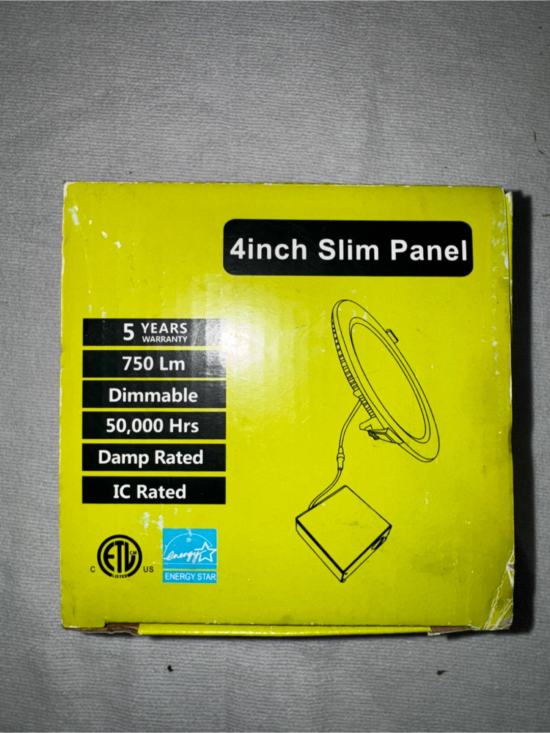 4-Inch Slim Panel LED Recessed Light