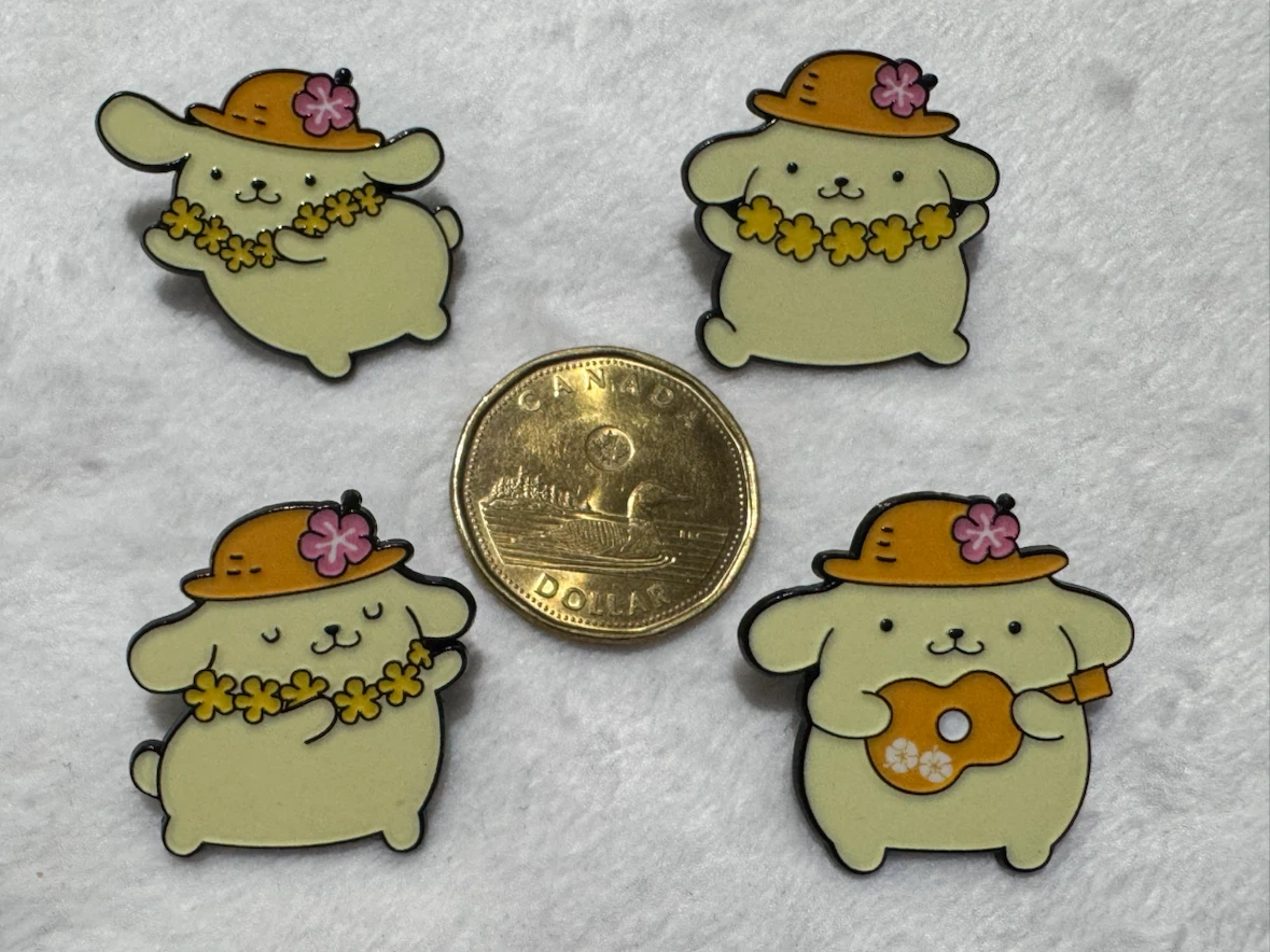NEW Sanrio Pompompurin Enamel Pins (Set of 4)