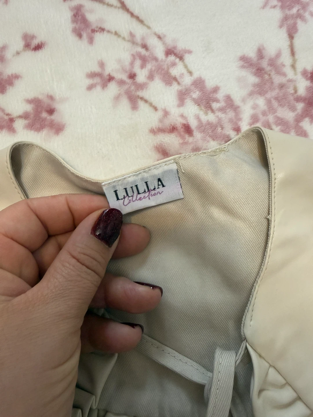 Lulla Collection Detachable Ruffle Faux Leather Collar - photo 2