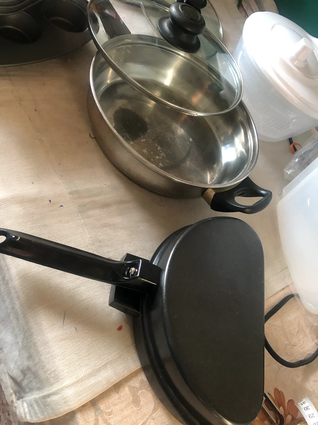 Kitchen Pans with Glass Lid both for