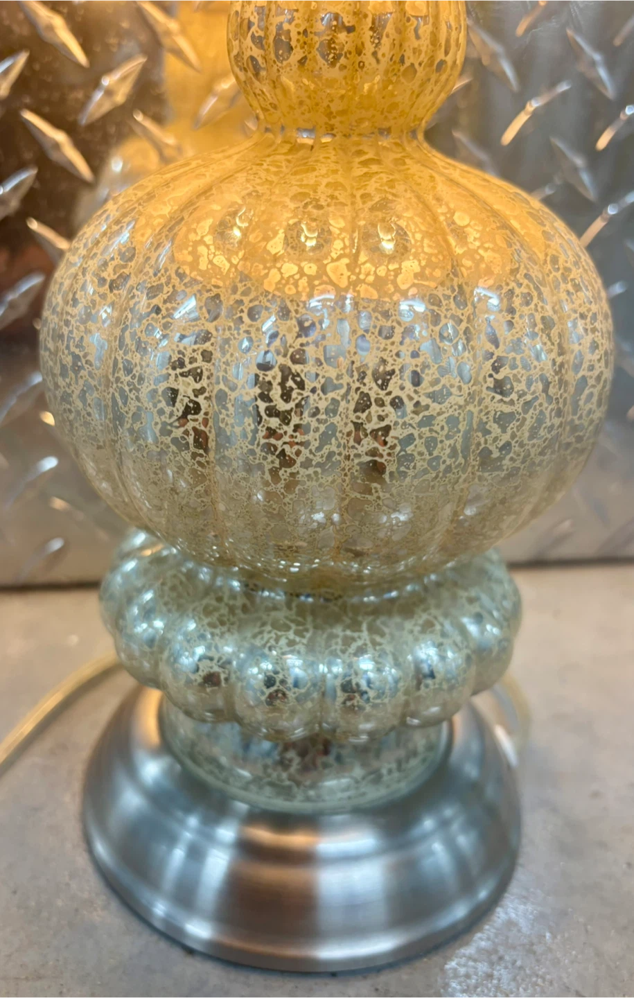 Mercury Glass Table Lamp - photo 2