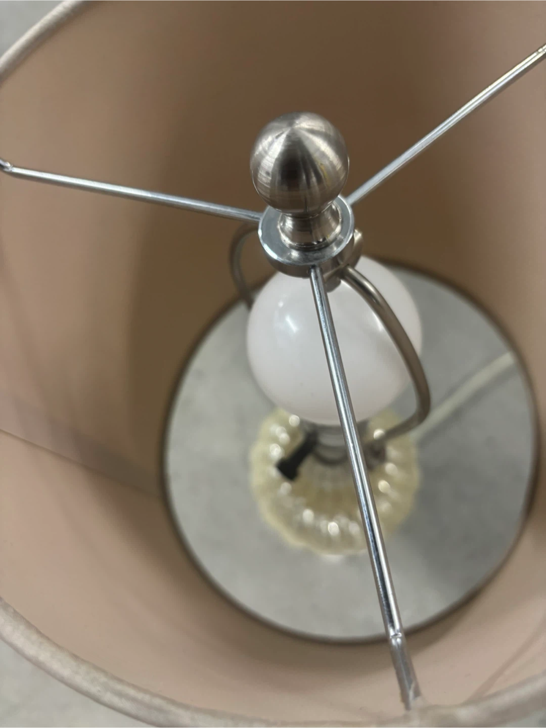 Mercury Glass Table Lamp - photo 4