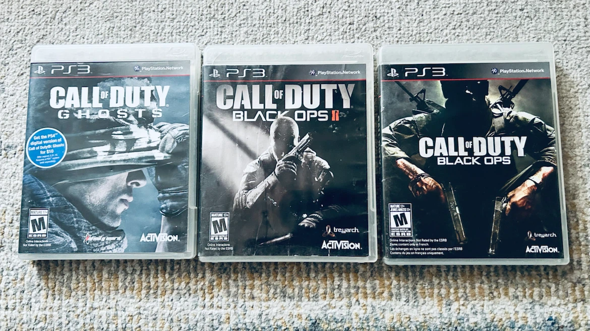 PS3 Call of Duty Games Bundle – Black Ops 1 & 2, Ghosts