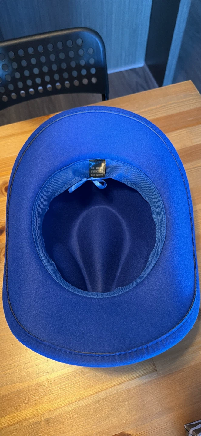 Blue Cowboy Hat with silver star band - photo 5