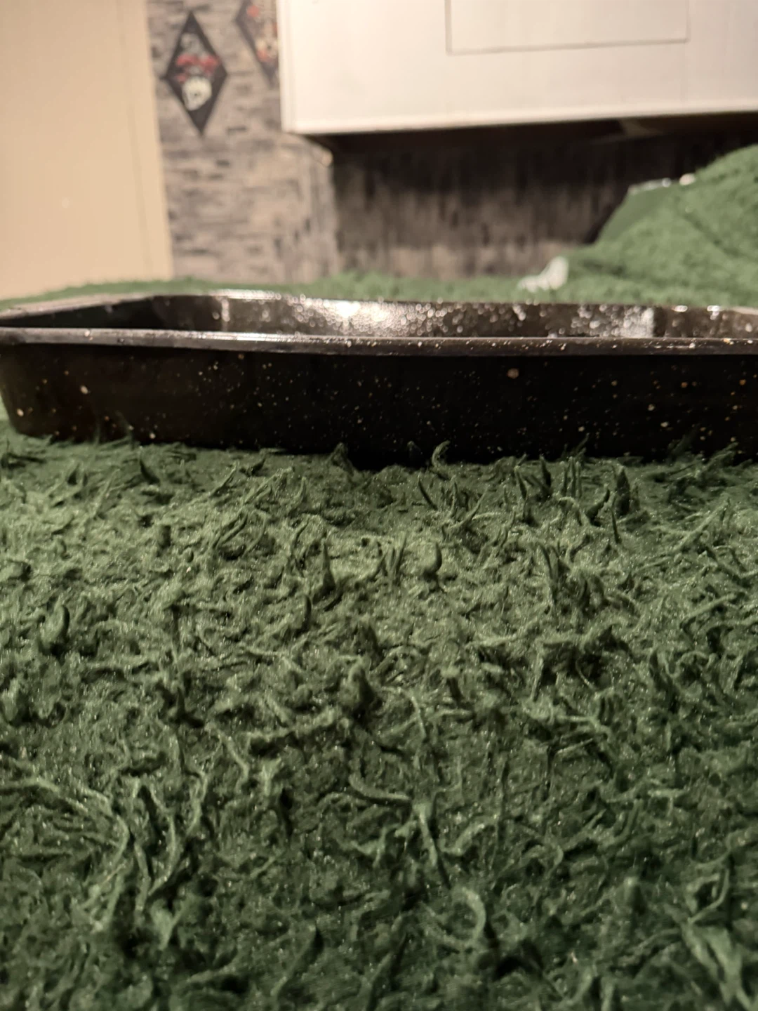 Black Speckled Enamel Roasting Pan - photo 2