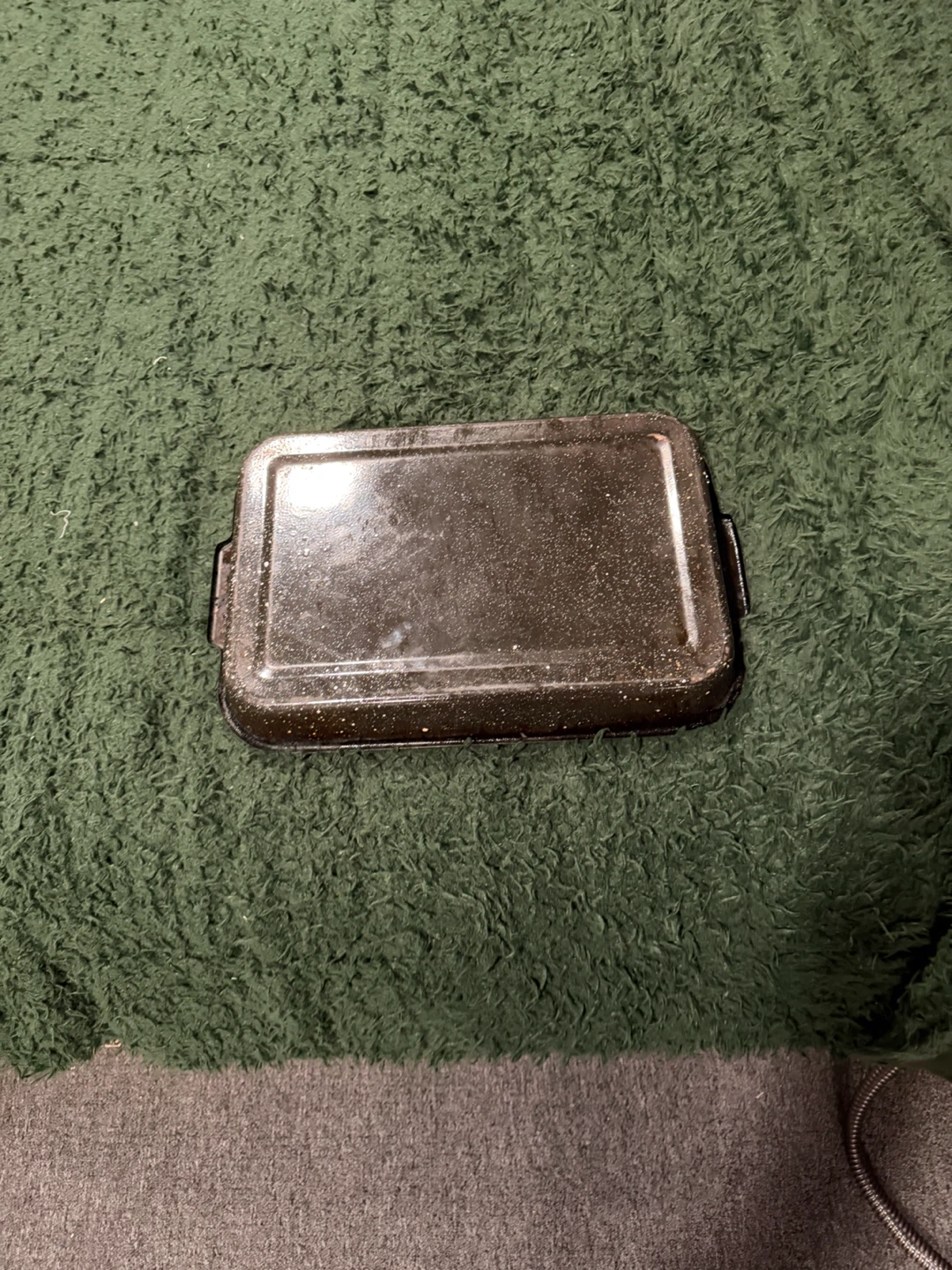Black Speckled Enamel Roasting Pan - photo 3