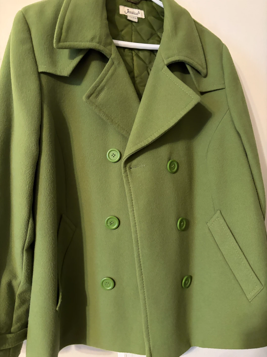 Jessica Green Pea Coat - photo 3