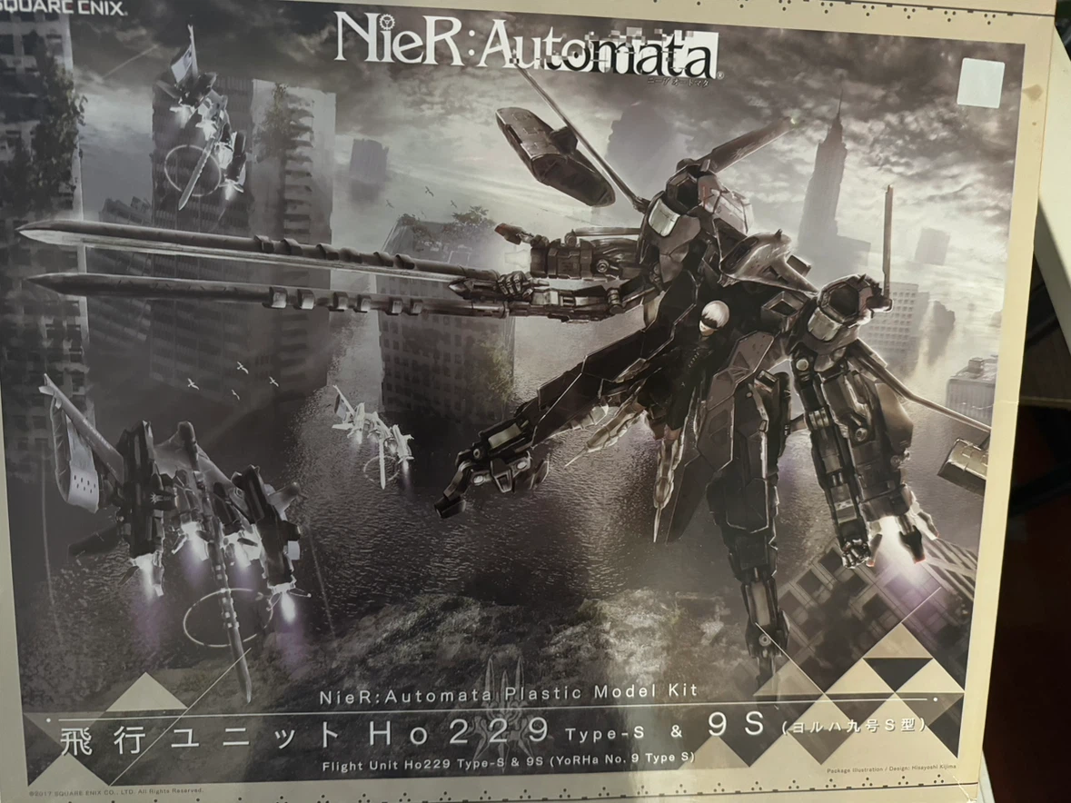 NieR:Automata Flight Unit Ho229 Type-S & 9S Model Kit