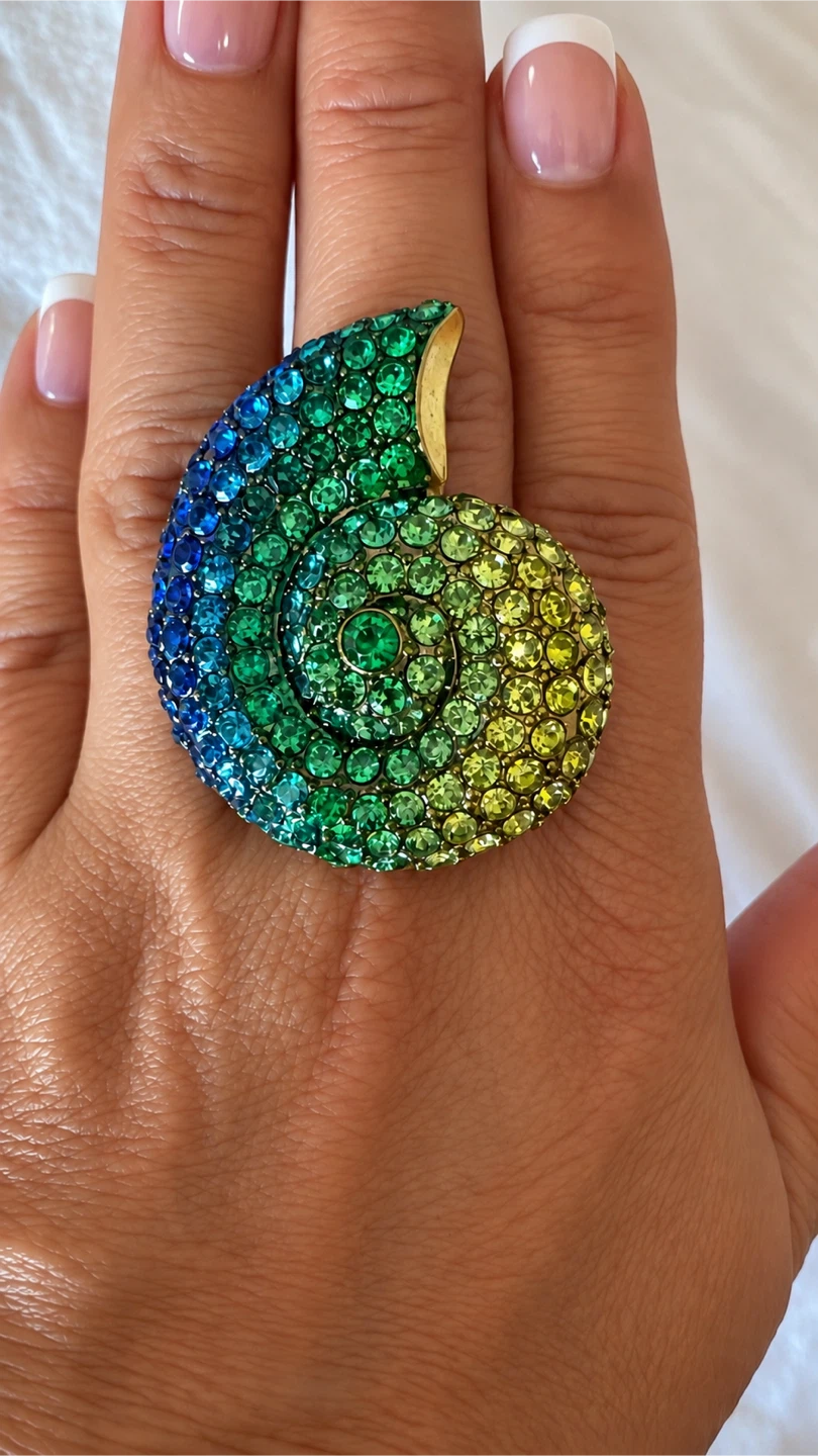 Swarovski Ombré Seashell Ring - photo 2