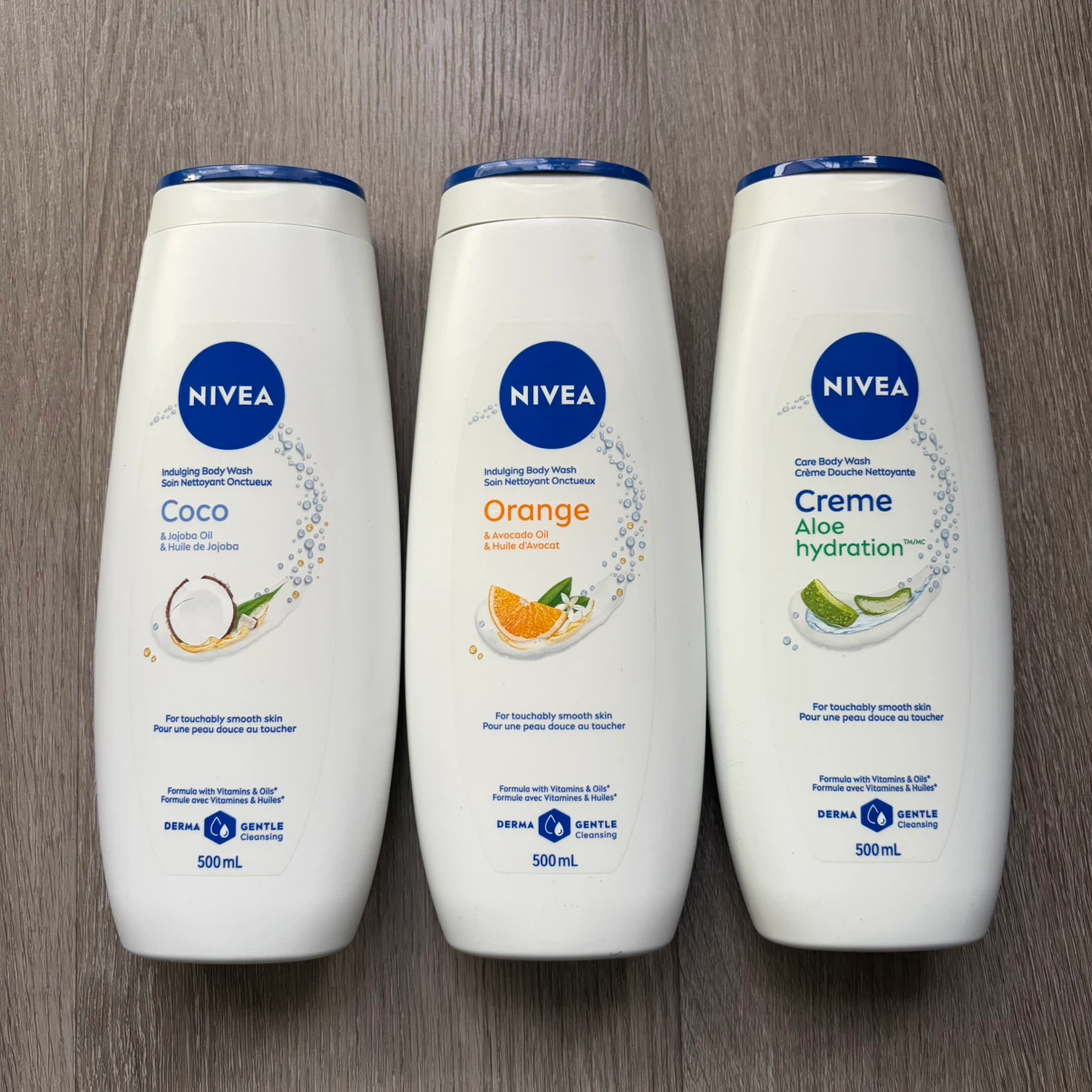 Nivea Body Wash x 3 bottles