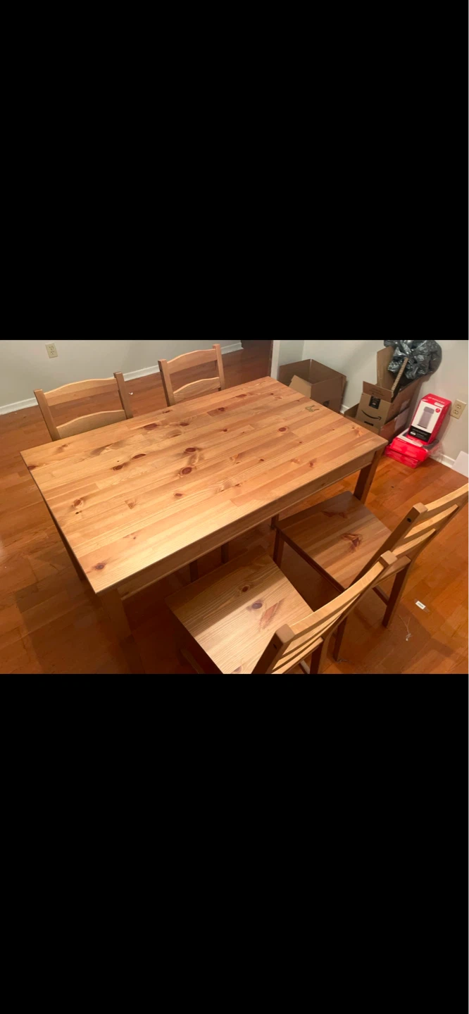 IKEA Jokkmokk Dining Table and 4 Chairs
