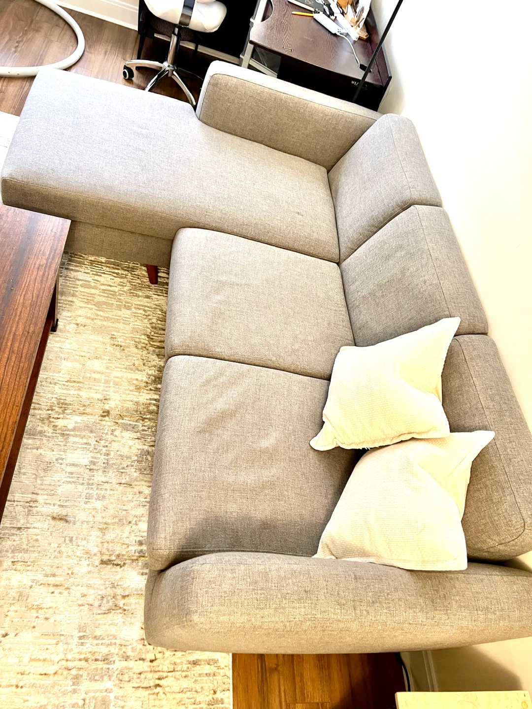 Structube Sectional Sofa with Chaise - photo 2