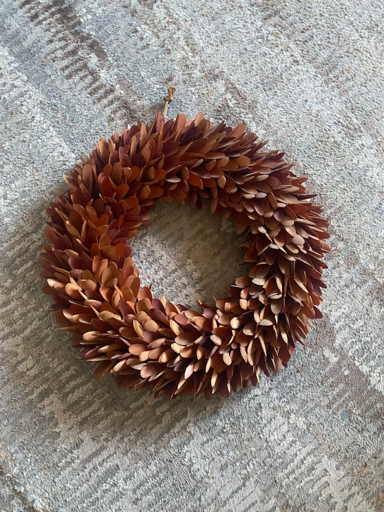 HomeSense Decorative Brown Leaf Wreath